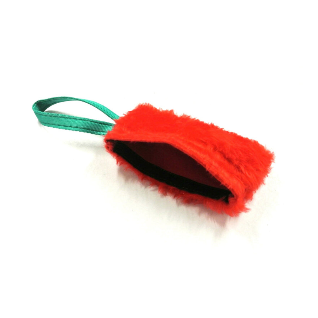 Dog Training Treat Bag Obedience Retrieve Furry Long Prey Dummy In Various Colours Large 7" long x 4"