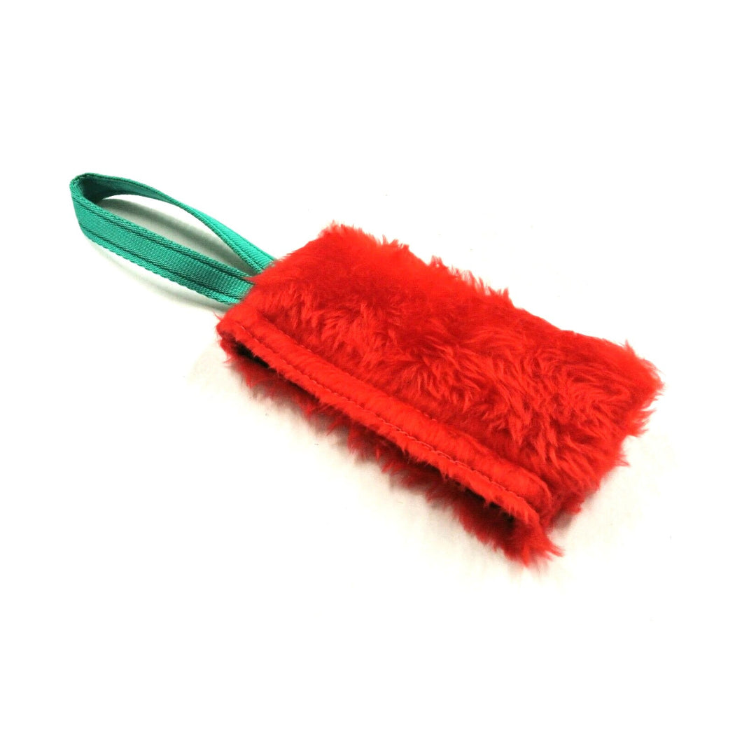 Dog Training Treat Bag Obedience Retrieve Furry Long Prey Dummy In Various Colours Large 7" long x 4"