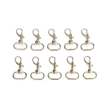 Load image into Gallery viewer, 25mm Light Swivel Trigger Clips Hooks Nickel Plated Dog Leads Webbing Bags x1 - x50