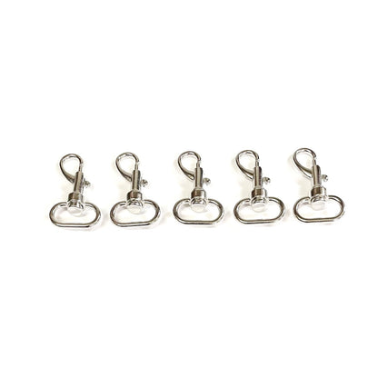 25mm Light Swivel Trigger Clips Hooks Nickel Plated Dog Leads Webbing Bags x1 - x50
