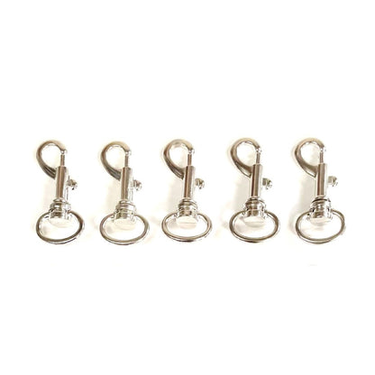 20mm Light Swivel Trigger Clips Hooks Nickel Plated x2 x5 x10 x25 x50 x100