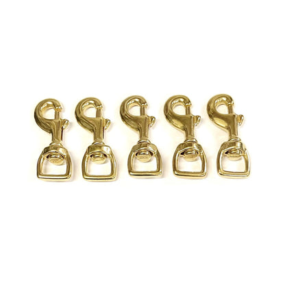 12mm 16mm 20mm 25mm Heavy Duty Solid Brass Trigger Clips Hooks Swivel x1 x2 x5 x10