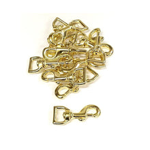 Load image into Gallery viewer, 12mm 16mm 20mm 25mm Heavy Duty Solid Brass Trigger Clips Hooks Swivel x1 x2 x5 x10