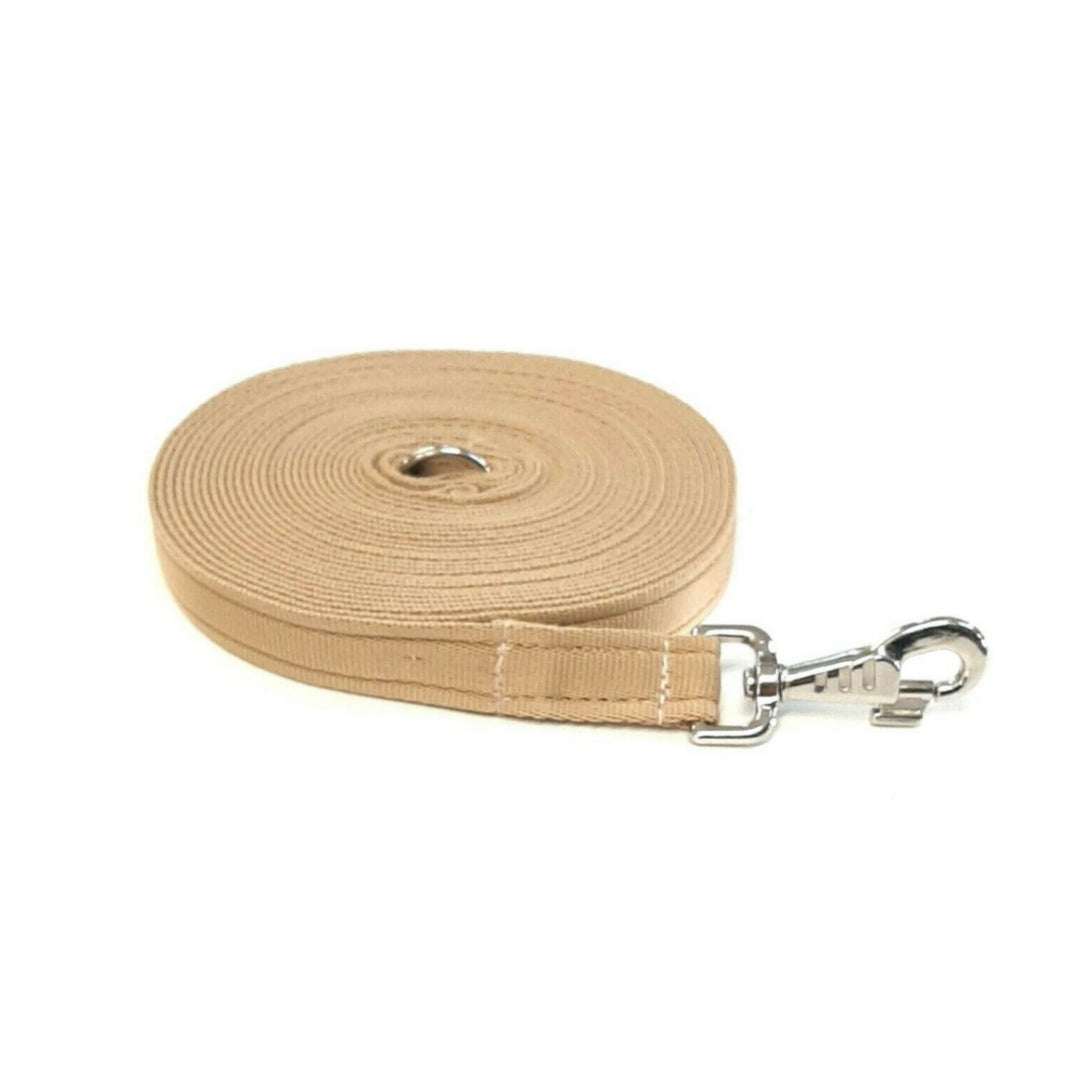 20ft 6m Large Dog Training Lead Horse Lunge Line 25mm Cushion Webbing In Various Colours