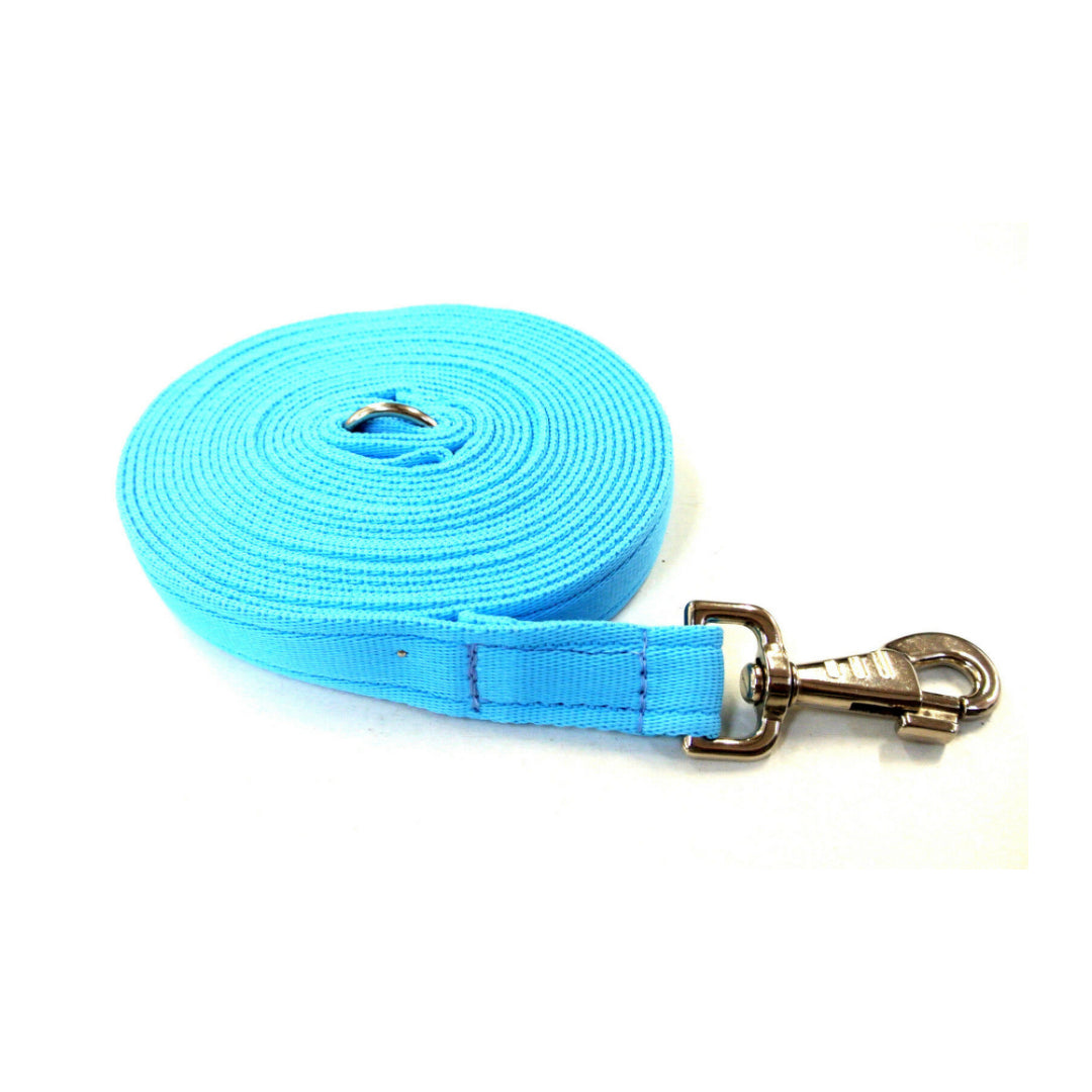 5ft 1.5m Large Dog Training Lead Horse Lunge Line 25mm Cushion Webbing In Various Colours