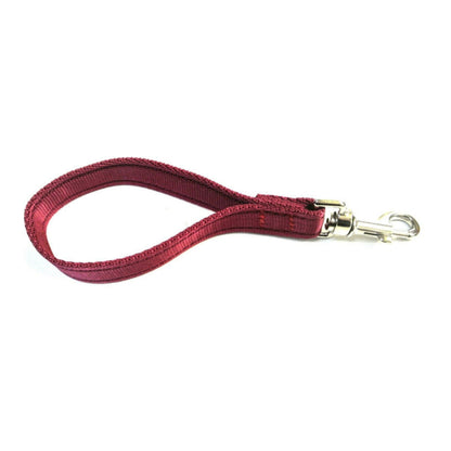 13" Short Close Control Dog Training Lead Leash 25mm Cushion Webbing In 19 Colours