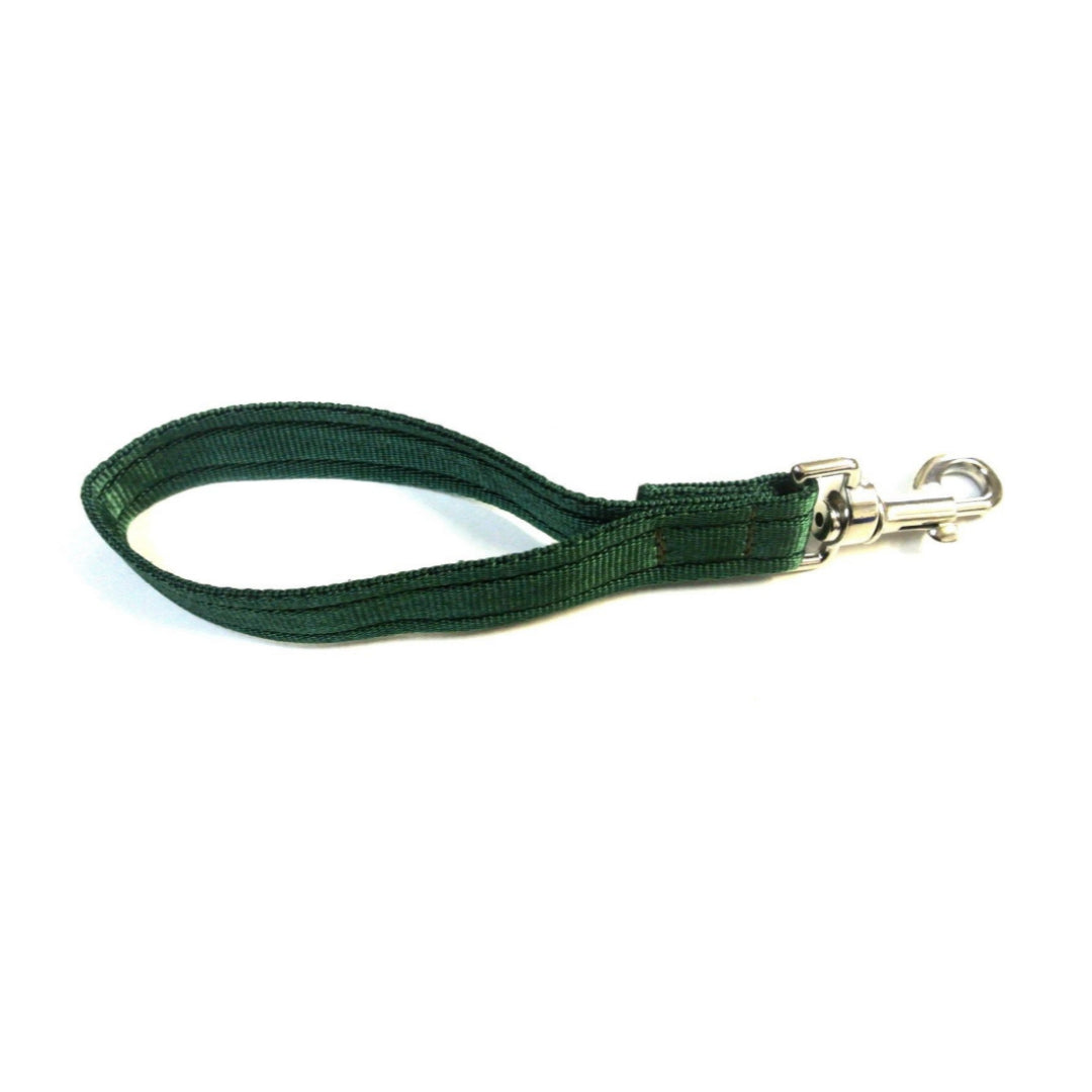 13" Short Close Control Dog Training Lead Leash 25mm Cushion Webbing In 19 Colours