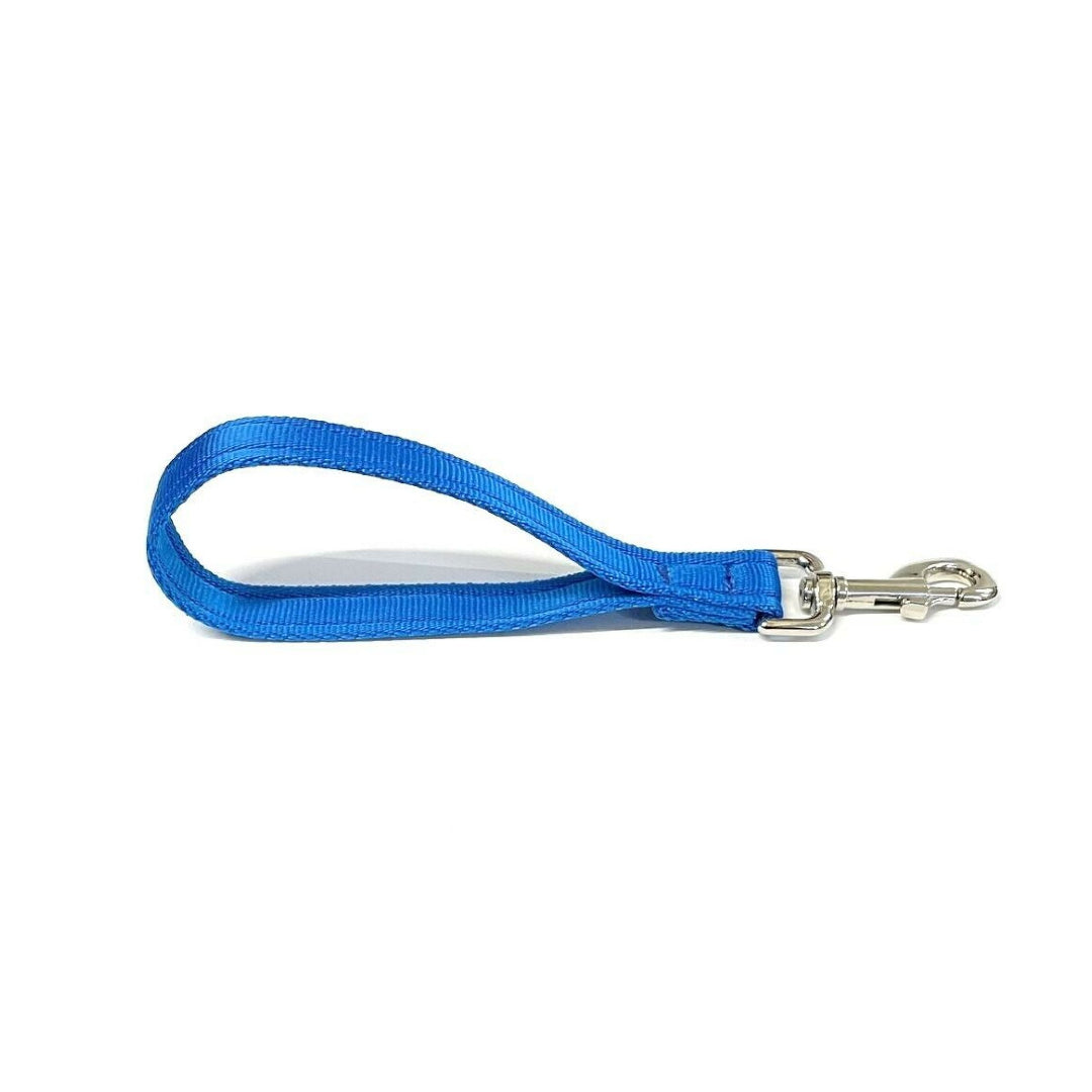 13" Short Close Control Dog Training Lead Leash 25mm Cushion Webbing In 19 Colours