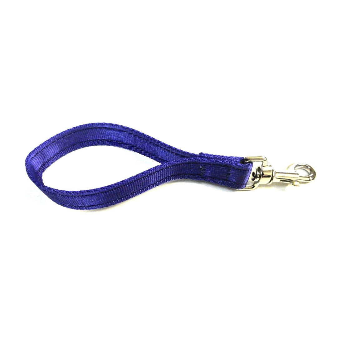 13" Short Close Control Dog Training Lead Leash 25mm Cushion Webbing In 19 Colours