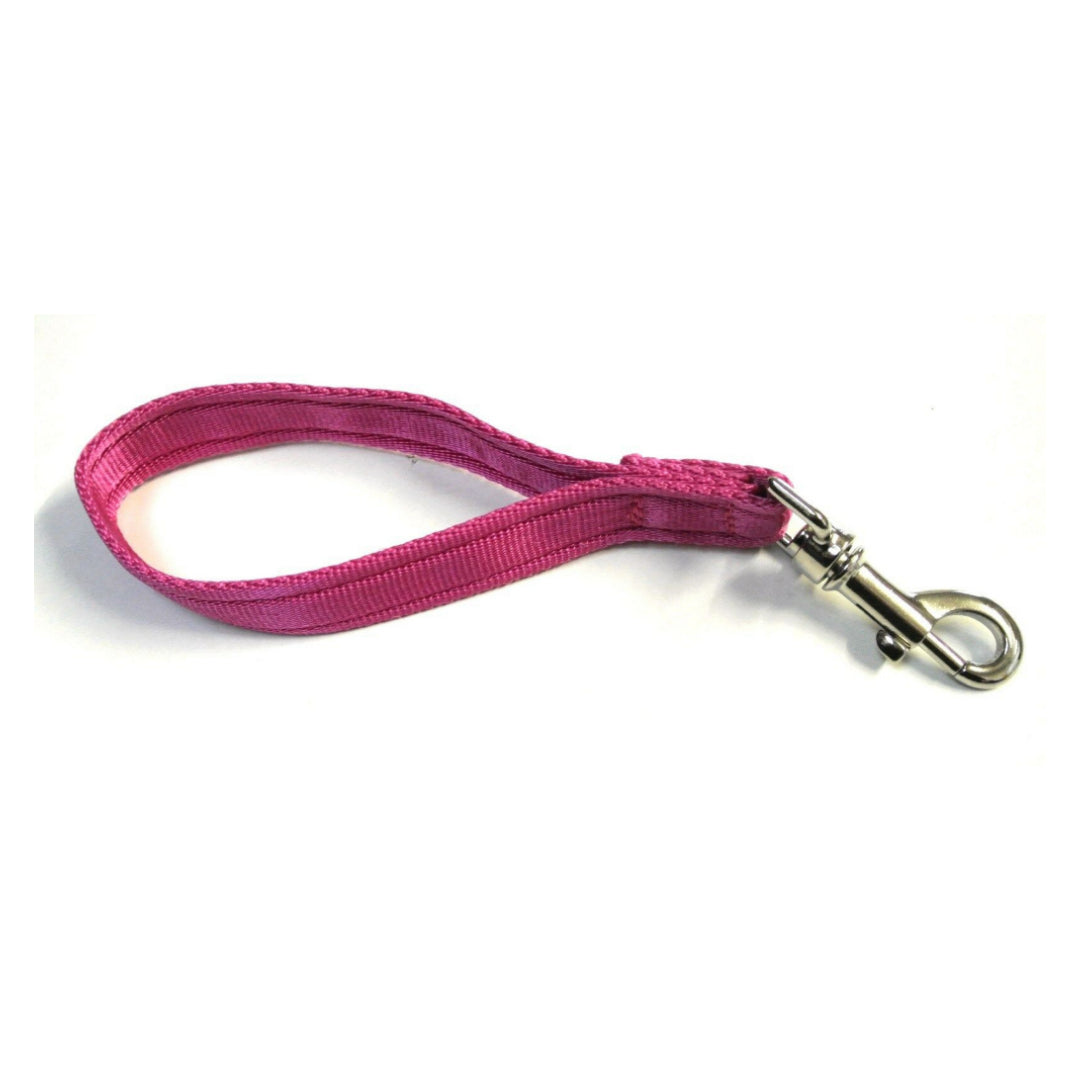 13" Short Close Control Dog Training Lead Leash 25mm Cushion Webbing In 19 Colours