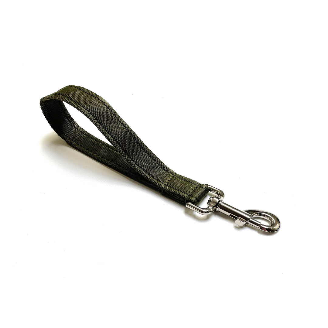 13" Short Close Control Dog Training Lead Leash 25mm Cushion Webbing In 19 Colours