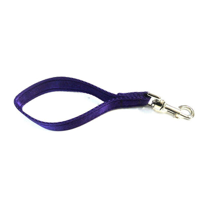 10" Short Close Control Dog Training Lead Leash 25mm Cushion Webbing In 19 Colours