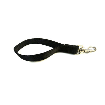 10" Short Close Control Dog Training Lead Leash 25mm Cushion Webbing In 19 Colours