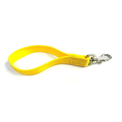 10" Short Close Control Dog Training Lead Leash 25mm Cushion Webbing In 19 Colours