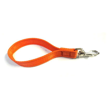 10" Short Close Control Dog Training Lead Leash 25mm Cushion Webbing In 19 Colours
