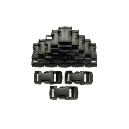 20mm 25mm 40mm 50mm Black Plastic Side Release Buckles For Webbing Bags Straps
