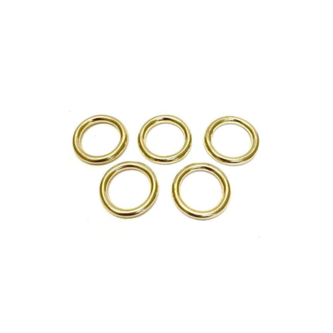 Solid Brass O-Rings 16mm 20mm 25mm 38mm 50mm For Dog Leads Collars Horse Reigns Leather Crafts x2 x5 x10 x25 x50