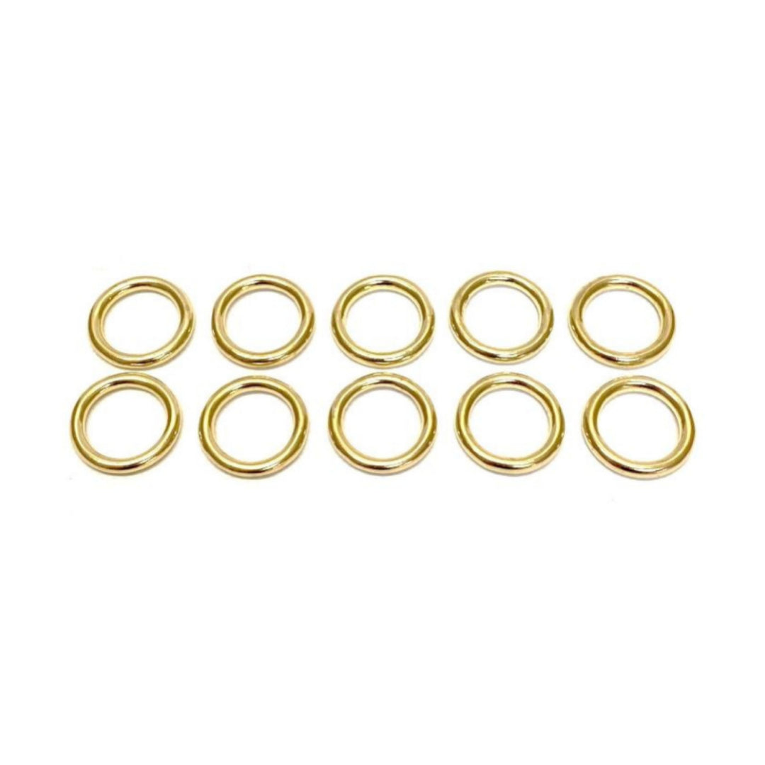 Solid Brass O-Rings 16mm 20mm 25mm 38mm 50mm For Dog Leads Collars Horse Reigns Leather Crafts x2 x5 x10 x25 x50