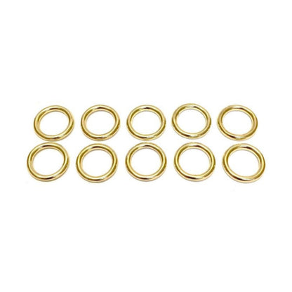 Solid Brass O-Rings 16mm 20mm 25mm 38mm 50mm For Dog Leads Collars Horse Reigns Leather Crafts x2 x5 x10 x25 x50