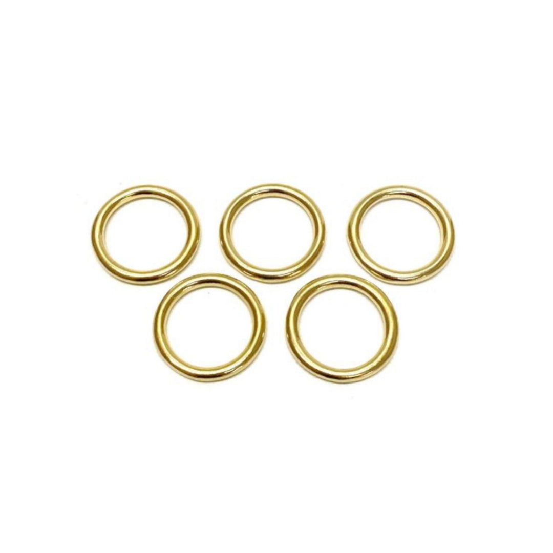 Solid Brass O-Rings 16mm 20mm 25mm 38mm 50mm For Dog Leads Collars Horse Reigns Leather Crafts x2 x5 x10 x25 x50