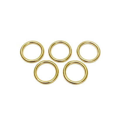 Solid Brass O-Rings 16mm 20mm 25mm 38mm 50mm For Dog Leads Collars Horse Reigns Leather Crafts x2 x5 x10 x25 x50