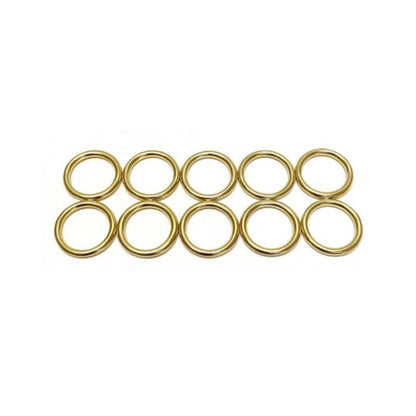 Solid Brass O-Rings 16mm 20mm 25mm 38mm 50mm For Dog Leads Collars Horse Reigns Leather Crafts x2 x5 x10 x25 x50