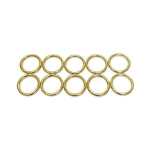 Load image into Gallery viewer, Solid Brass O-Rings 16mm 20mm 25mm 38mm 50mm For Dog Leads Collars Horse Reigns Leather Crafts x2 x5 x10 x25 x50