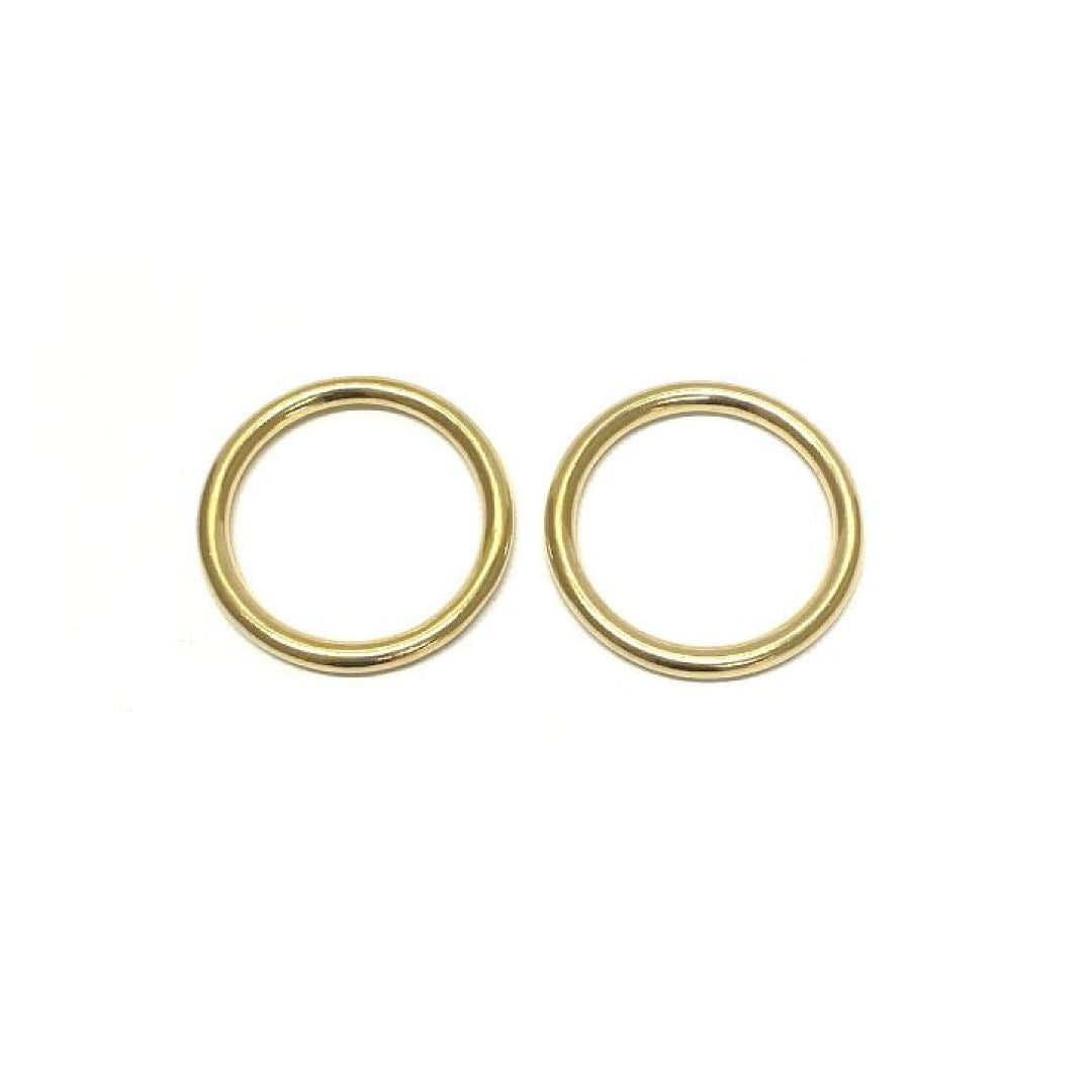 Solid Brass O-Rings 16mm 20mm 25mm 38mm 50mm For Dog Leads Collars Horse Reigns Leather Crafts x2 x5 x10 x25 x50