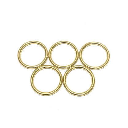 Solid Brass O-Rings 16mm 20mm 25mm 38mm 50mm For Dog Leads Collars Horse Reigns Leather Crafts x2 x5 x10 x25 x50