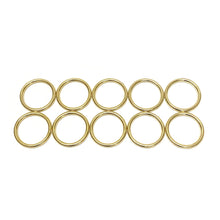 Load image into Gallery viewer, Solid Brass O-Rings 16mm 20mm 25mm 38mm 50mm For Dog Leads Collars Horse Reigns Leather Crafts x2 x5 x10 x25 x50