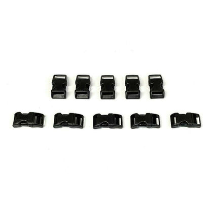 Wienerlock Buckles Plastic Side Release Buckles 16mm 20mm 25mm Nylon Black x1 - x50