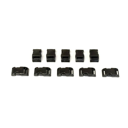 Wienerlock Buckles Plastic Side Release Buckles 16mm 20mm 25mm Nylon Black x1 - x50