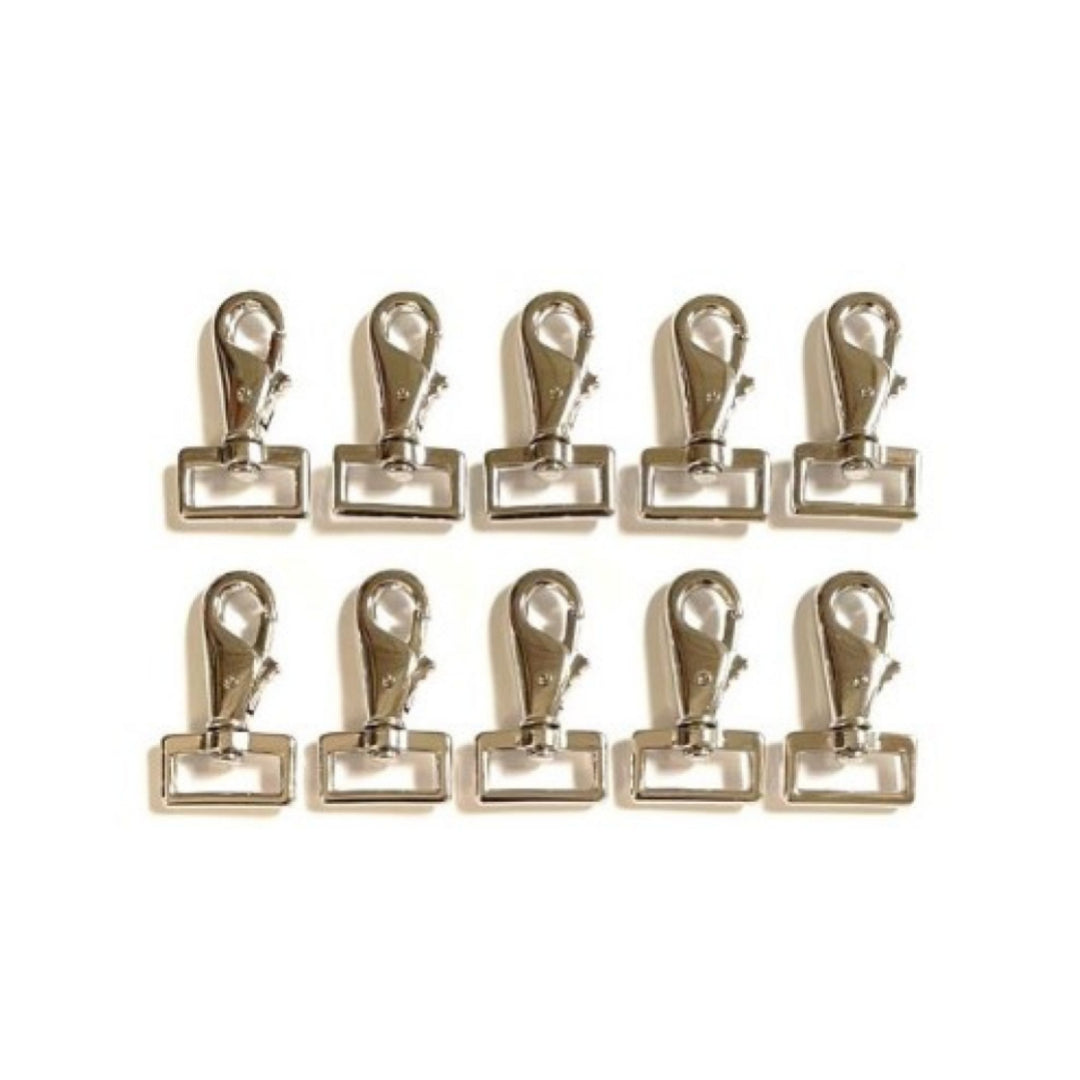1"/25mm Snap Clip Horse Pony Rug Repairs Leg Clip Nickel Plated For Dog Leads Webbing Straps
