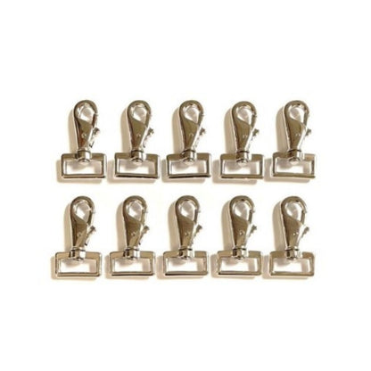 1"/25mm Snap Clip Horse Pony Rug Repairs Leg Clip Nickel Plated For Dog Leads Webbing Straps