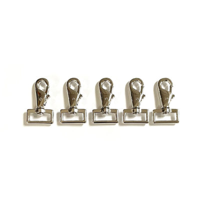 1"/25mm Snap Clip Horse Pony Rug Repairs Leg Clip Nickel Plated For Dog Leads Webbing Straps