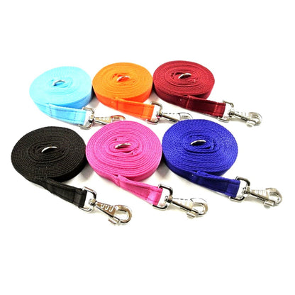 10ft 3m Large Dog Training Lead Horse Lunge Line 25mm Cushion Webbing In Various Colours