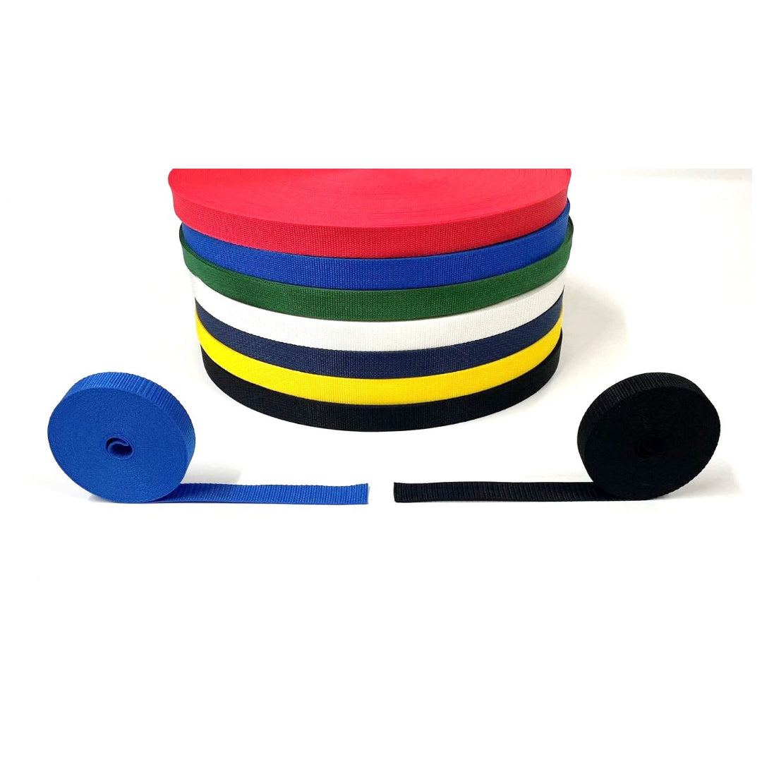 25mm Polypropylene Webbing In Various Colours For Dog Leads Bags Straps Handles 1m - 100m