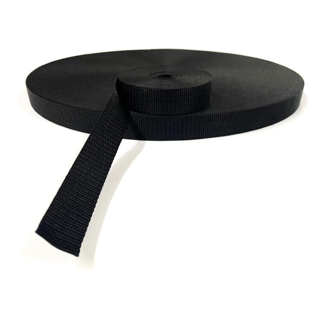 25mm Polypropylene Webbing In Various Colours For Dog Leads Bags Straps Handles 1m - 100m