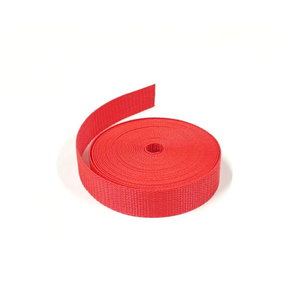 25mm Polypropylene Webbing In Various Colours For Dog Leads Bags Straps Handles 1m - 100m