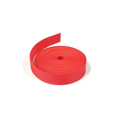 25mm Polypropylene Webbing In Various Colours For Dog Leads Bags Straps Handles 1m - 100m
