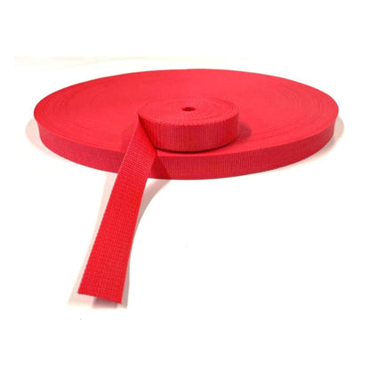 25mm Polypropylene Webbing In Various Colours For Dog Leads Bags Straps Handles 1m - 100m
