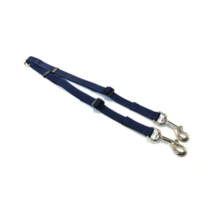20mm Adjustable 2 Way Coupler Splitter Dog Leads Leash Strong Durable Webbing In 19 Various Colours