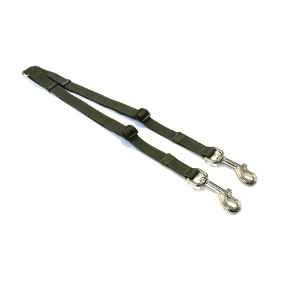 20mm Adjustable 2 Way Coupler Splitter Dog Leads Leash Strong Durable Webbing In 19 Various Colours