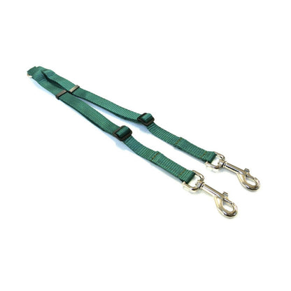 20mm Adjustable 2 Way Coupler Splitter Dog Leads Leash Strong Durable Webbing In 19 Various Colours