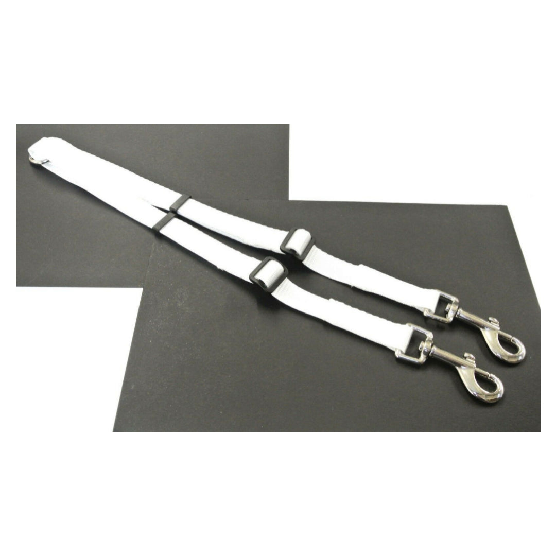 20mm Adjustable 2 Way Coupler Splitter Dog Leads Leash Strong Durable Webbing In 19 Various Colours