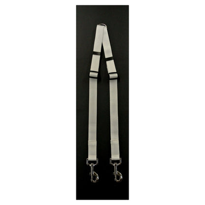 25mm Adjustable 2 Way Coupler Splitter Dog Leads Leash Strong Durable Webbing In 19 Various Colours