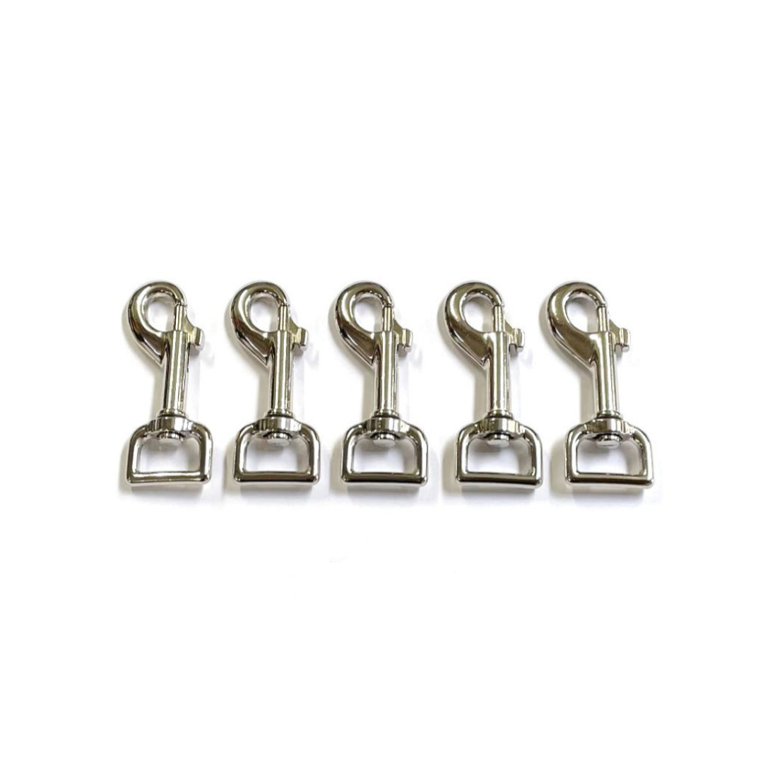 20mm Heavy Duty Trigger Clips Hooks Nickel Plated For Dog Leads Webbing Bags Straps