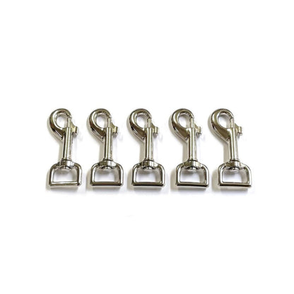 20mm Heavy Duty Trigger Clips Hooks Nickel Plated For Dog Leads Webbing Bags Straps