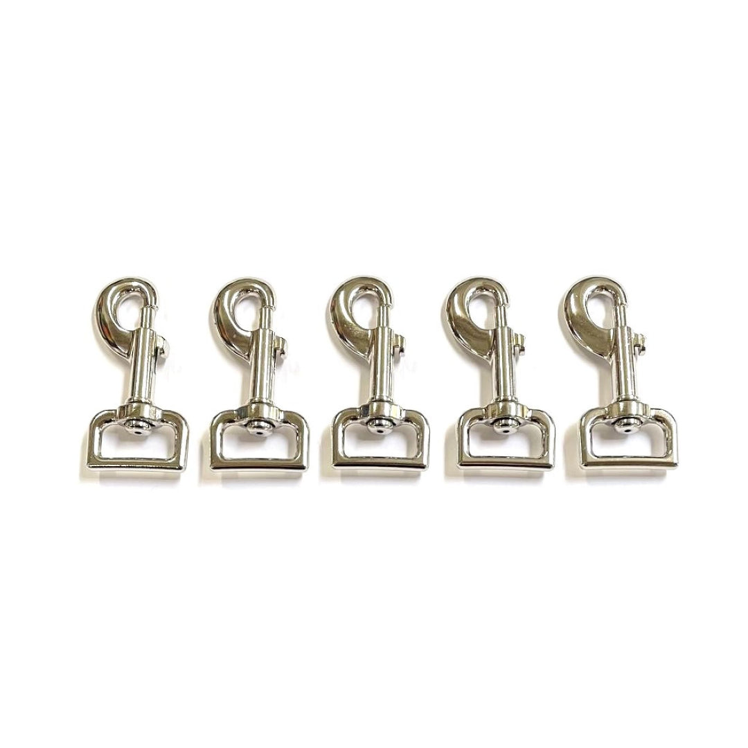 25mm Heavy Duty Trigger Clips Hooks Nickel Plated For Dog Leads Webbing Bags Straps