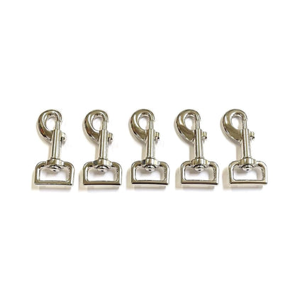 25mm Heavy Duty Trigger Clips Hooks Nickel Plated For Dog Leads Webbing Bags Straps